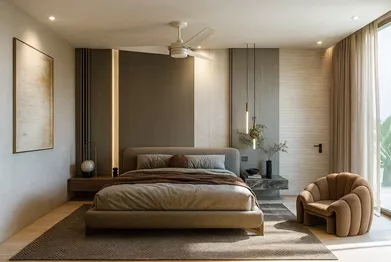 Vaas Aspire residential bedroom design featuring contemporary interiors and elegant setup