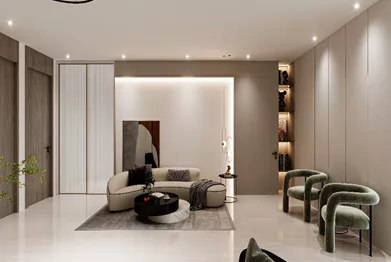 Vaas Aspire low rise apartments living area with stylish decor and contemporary interiors