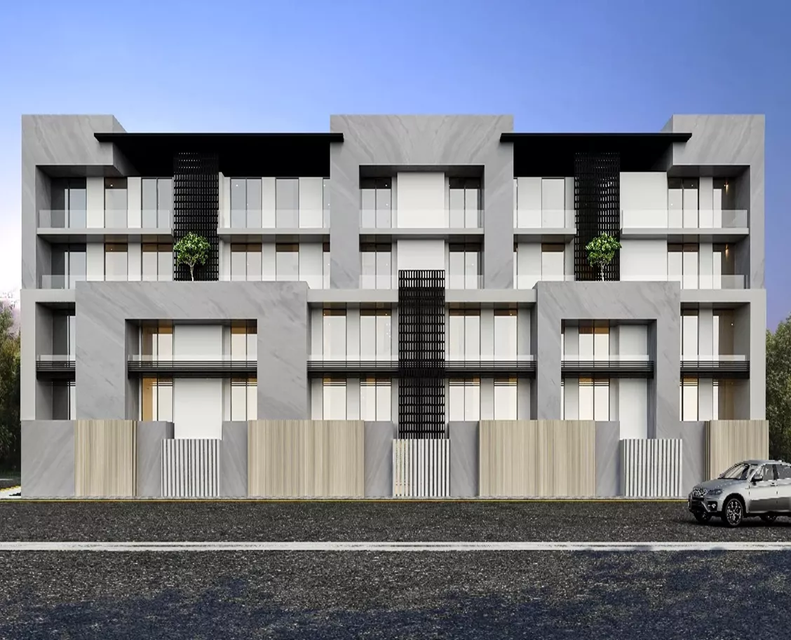 Vaas Aspire residential project exterior view with premium design and clean facade